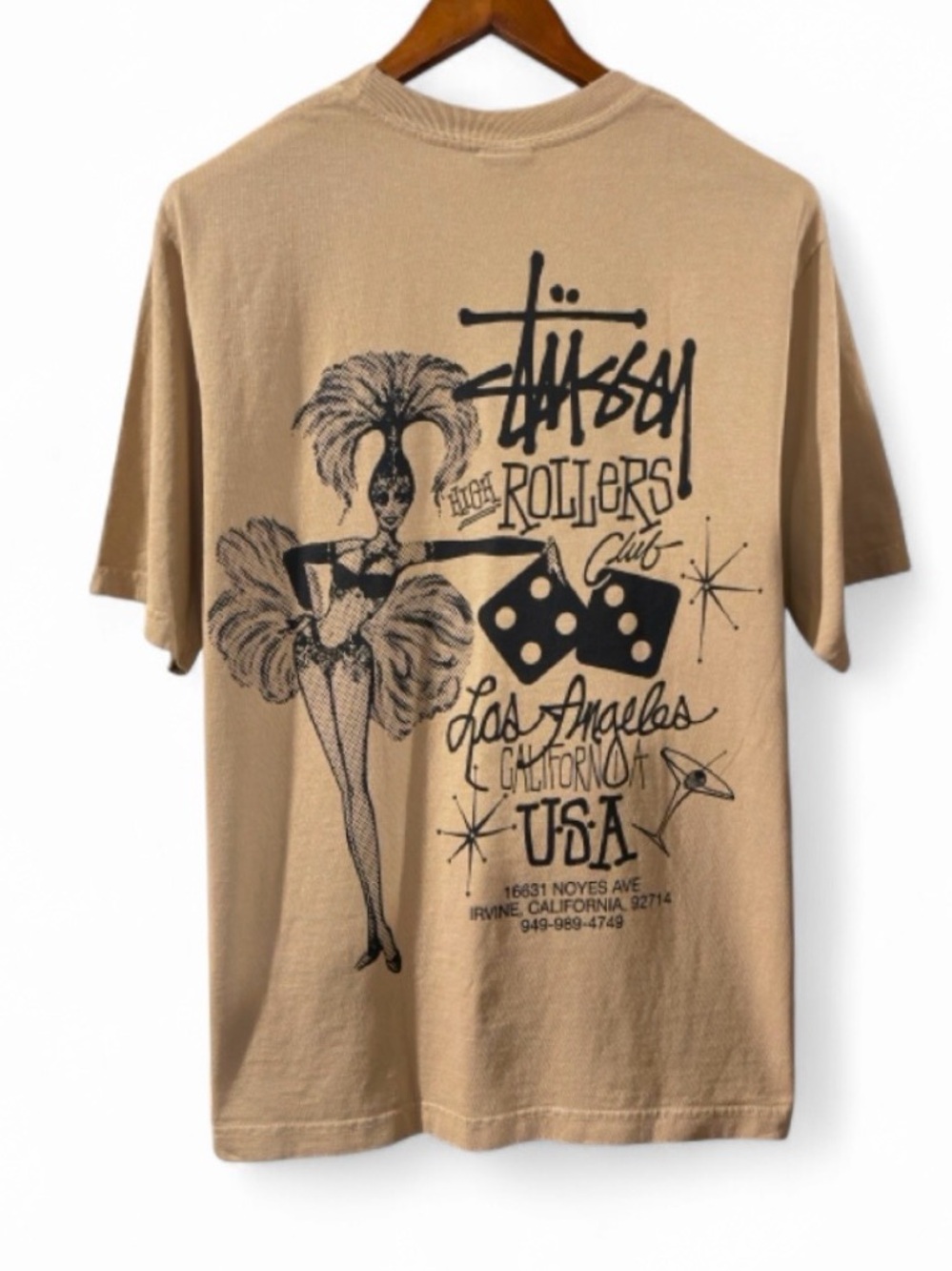 Stüssy High Rollers Los Angeles Graphic T-shirt Size Men’s Medium (NWT)